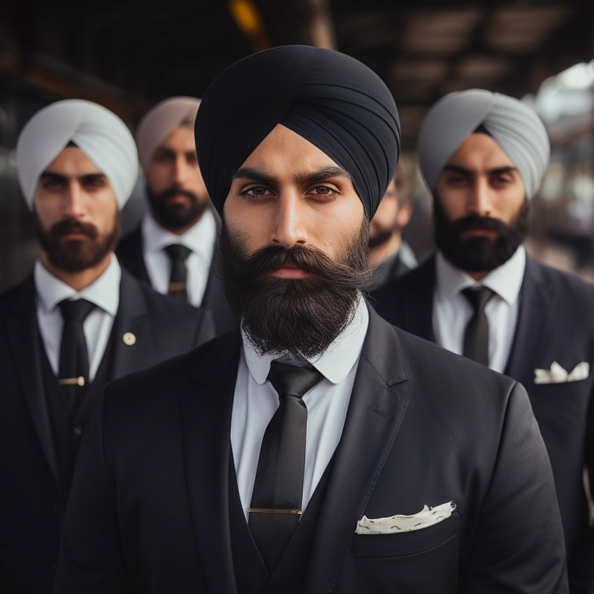 Professional styled man showcasing the effects of good beard butter for a well-shaped beard by Badmaash Beards.