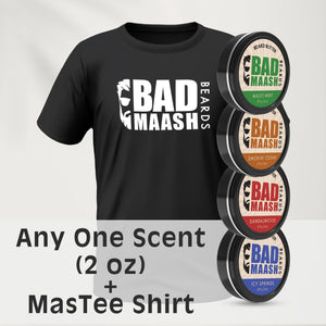 MasTee Beard Butter Bundle - Badmaash Beards - Beard Butter + Tshirt