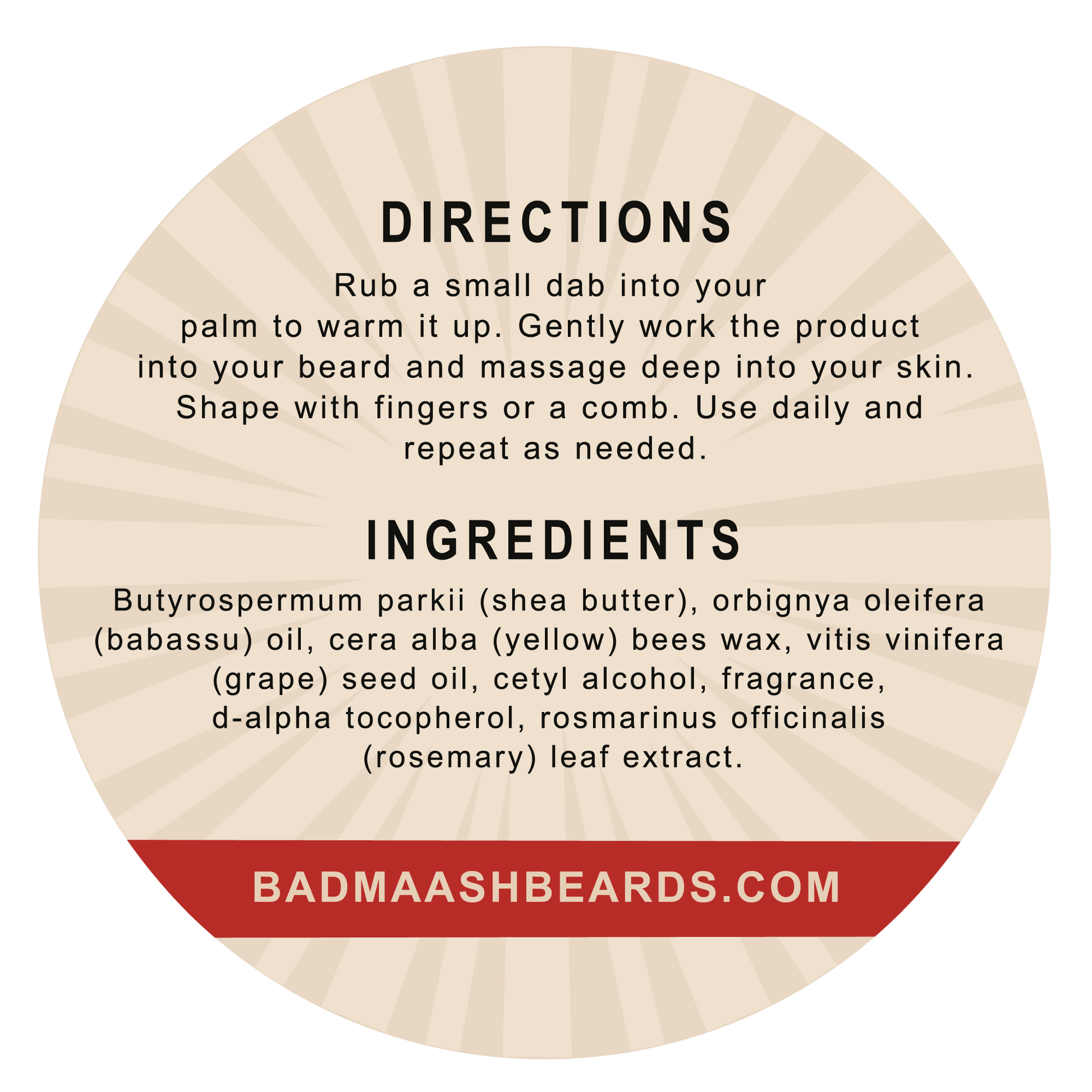 Sandalwood Beard Butter (2oz) - Badmaash Beards - Beard Butter